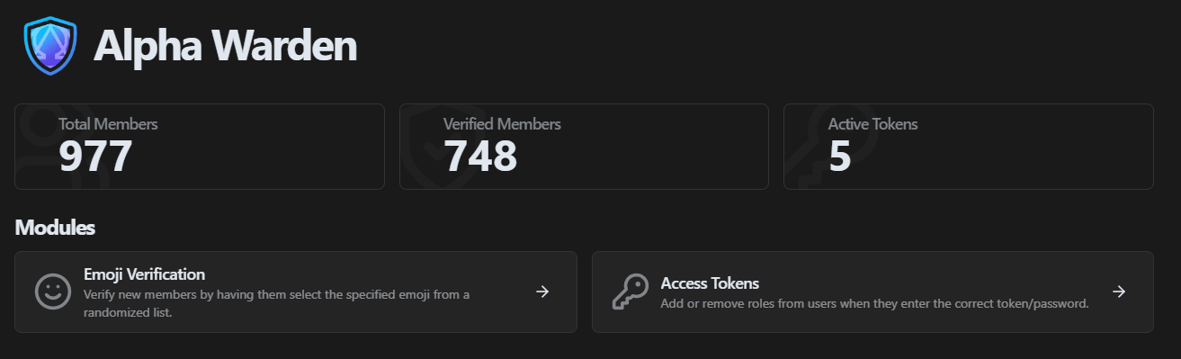 Dashboard homepage preview